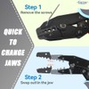 Gazoe Coax Ratchet Crimping Tool Kit for Coaxial RG Cable