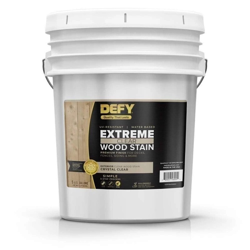 SaverSystems DEFY Extreme 1 Gallon Semi-Transparent Exterior Wood Stain, Driftwood