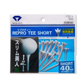 DAIYA GOLF TE-433 Golf Tee, Repro Tee, Short, Unisex, Right-Handed, White