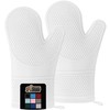 GORILLA GRIP Heat Resistant Durable Silicone Oven Mitts, BPA-Free Protective