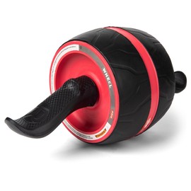 Upgraded and Widened Ab Roller Wheel with Knee Pad Mat,Automatic Rebound Abdominal Wheel Abs Workout Equipment,Home Gym Equipment,No Noise Ab Wheel for Men&Women Abdominal-Red