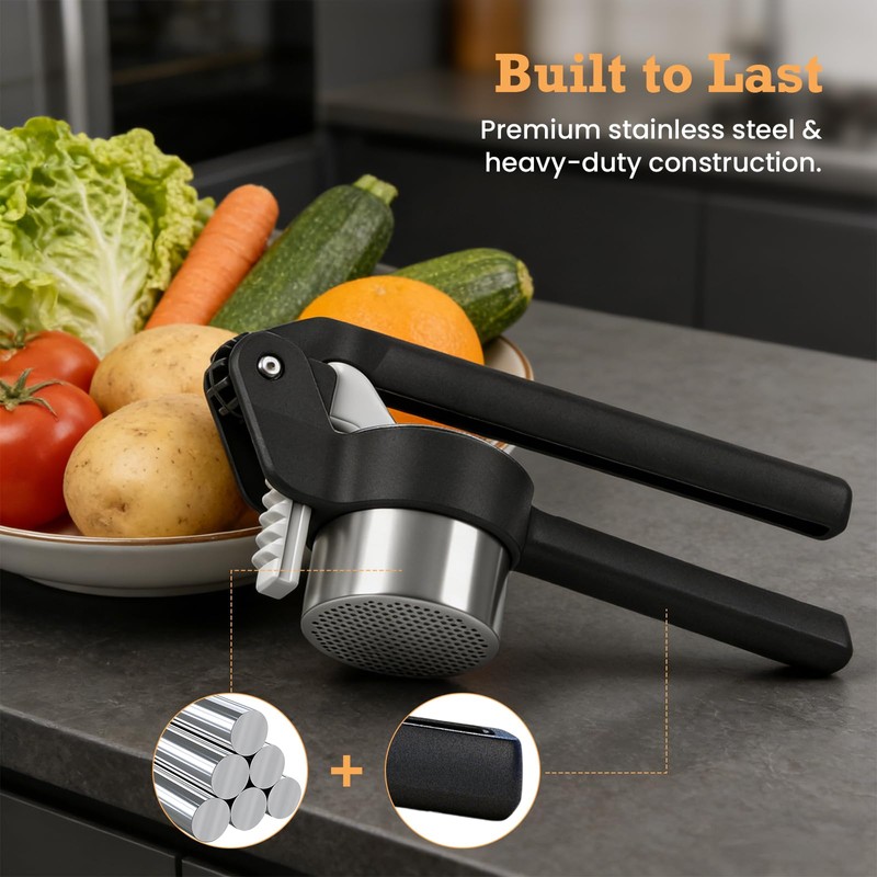 Potato Ricer - Betso Effortless Double-Gear Potato Ricer and Masher
