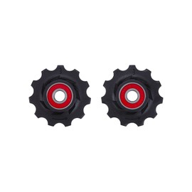 BBB Cycling 11-T Ceramic Derailleur Jockey Wheels I Shimano SRAM and Campagnolo Compatible Pulleys I Ceramic Bearings I 9- 10- and 11-Speed I RollerBoys BDP-12