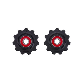 BBB Cycling 11-T Ceramic Derailleur Jockey Wheels I Shimano SRAM and Campagnolo Compatible Pulleys I Ceramic Bearings I 9- 10- and 11-Speed I RollerBoys BDP-12