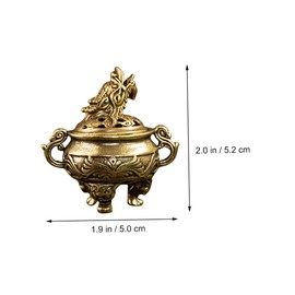 STOBAZA Tripod Burner Meditation Incense Burner Vintage Aromatherapy Stove for Home Office