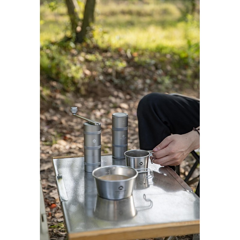 Camping Moon CC-51-H Camp Coffee Canister, 2 Tiers, CNC Cutting