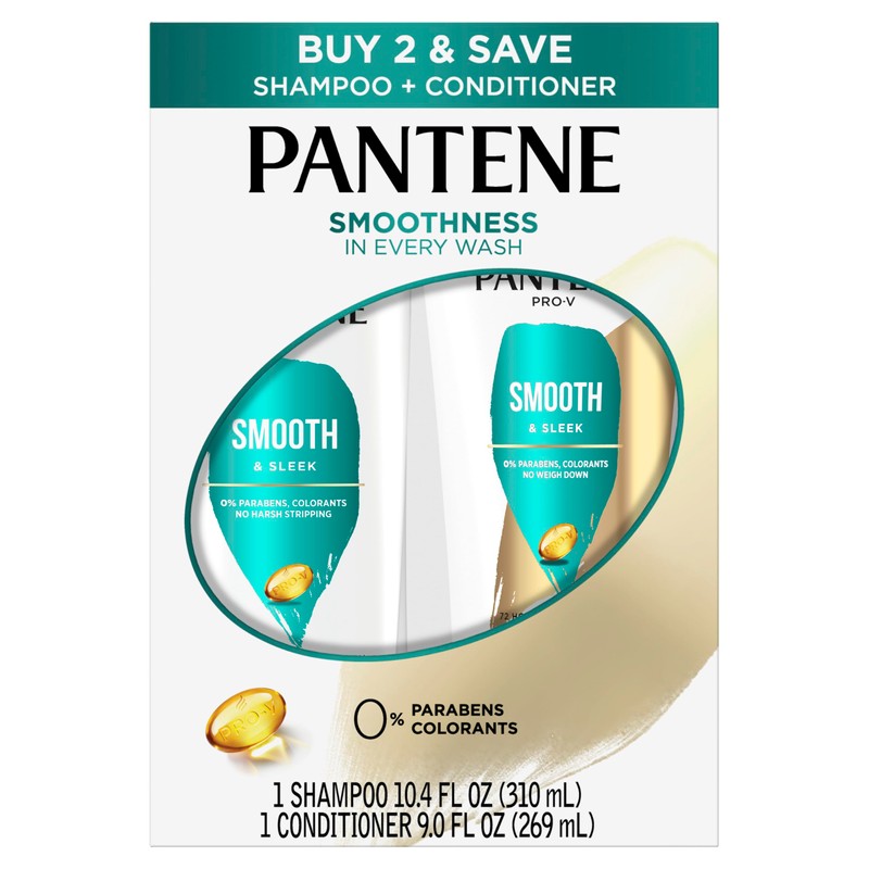 Pantene Pro-V Smooth & Sleek Duo Set Shampoo & Conditioner