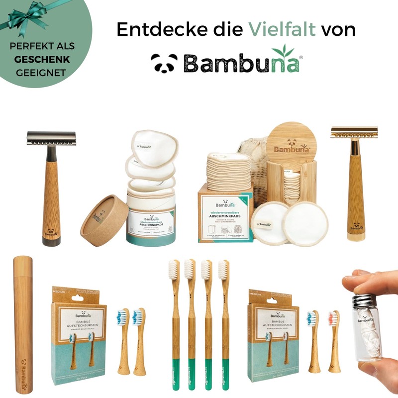 Bambuna® Washable Make-Up Pads (Pack of 18) with Elegant Bamboo