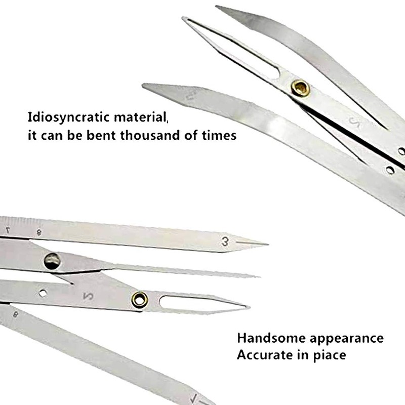 Dr.Pedi Eyebrow Golden Ratio Caliper Stencil with Flexible Arms Microblading