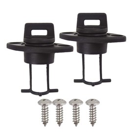 ZipSeven Kayak Scupper Plugs Boat Drain Plugs Kit Thread Bung for Kayak Canoe and Boat 2 Set Black