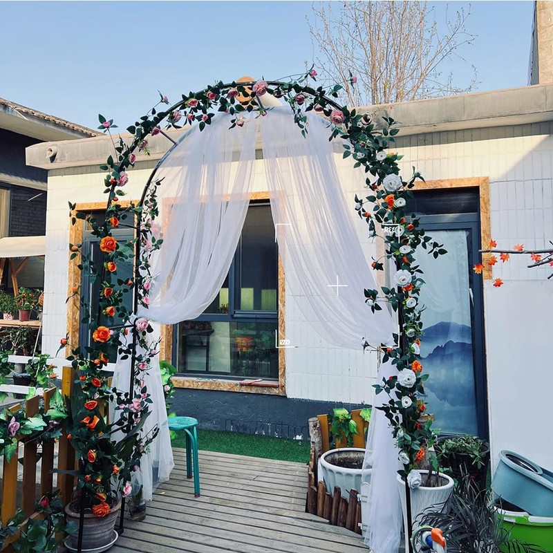 Junhui Wedding Arch Decorative Tulle Fabric, 160 x 600 cm,