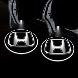 KLIFE LIMITED 2Pcs LED Car Door Welcome Light HD Projector Lamp Accessories For Honda Civic Fit Accord City Vezel CR-V S660 Odyssey HR-V:_HONDA-2