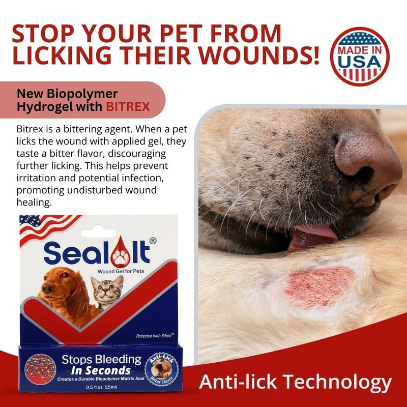 Seal It Dog Wound Care Gel – Styptic Powder Alternative