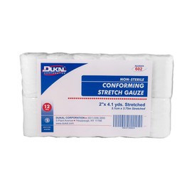 Dukal 64752 Conforming Stretch Gauze Bandage, 2" X 4.1 yard., Non-Sterile, 12 Roll