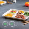 100% Compostable, 5 Compartment, Disposable Paper Plates [125-Pack] - {PFAS