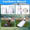 Rain Gutter Downspout Splash Block for Foundation Protection,24" Gutter Splash