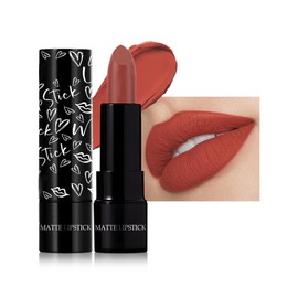 Chili Red Matte Lipstick,Waterproof Long Lasting Lip Gloss,Makeup for Women