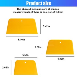 ZIMISI Car Body Filler Spreaders, 4, 5, 6 Inch Automotive Body Fillers, Reusable Hard Plastic Spreader for Auto Body Maintenance, Universal for Applying Fillers, Putties, Glazes and Paint (6PCS)