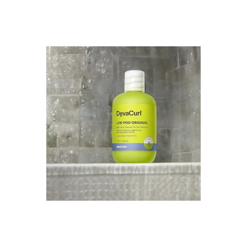 DevaCurl Low-Poo Original Mild Lather Cleanser for Rich Moisture