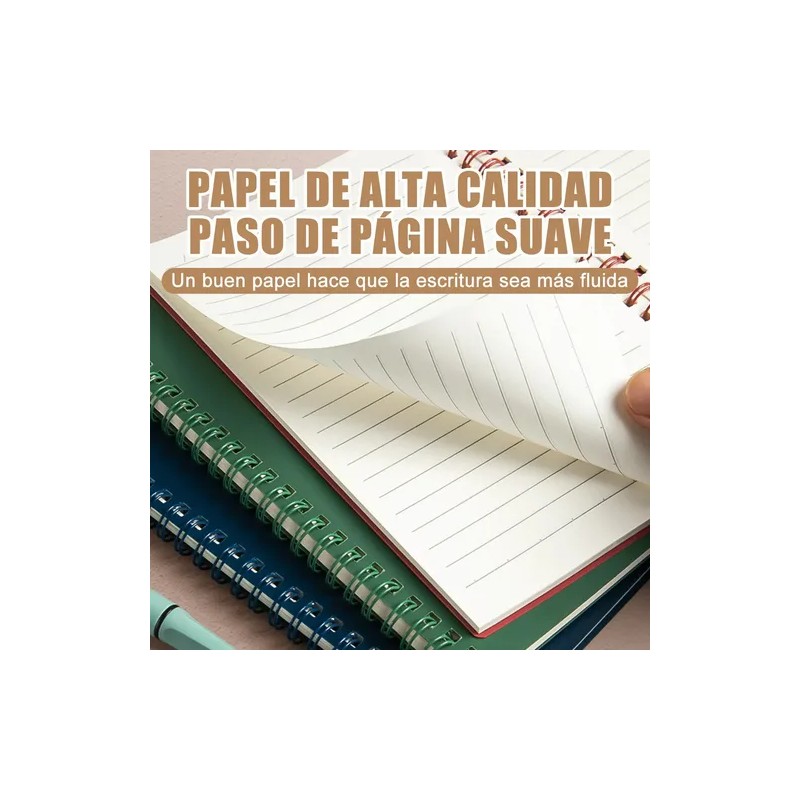 5pzs Libreta Pasta Dura Profesional,cuaderno En Espiral A5