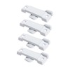 Fenteer 4X Window Replacement Sash Locks,2-1/4 inch Childproof Sash Keepers