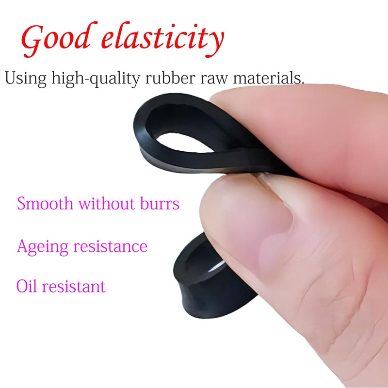Qrity Pack of 6 O-Ring Sealing Rubber, Kitchen Sink Snap