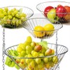 3 Tier Fruit Basket, Vegetable Kitchen Storage Basket Chain Hanging