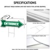 SignMission Corrugated Plastic Arrow Sign with Double Sided Image 10"