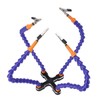 Soldering Helping Hands 4 Flexible Arms Aluminum Alloy Base Third