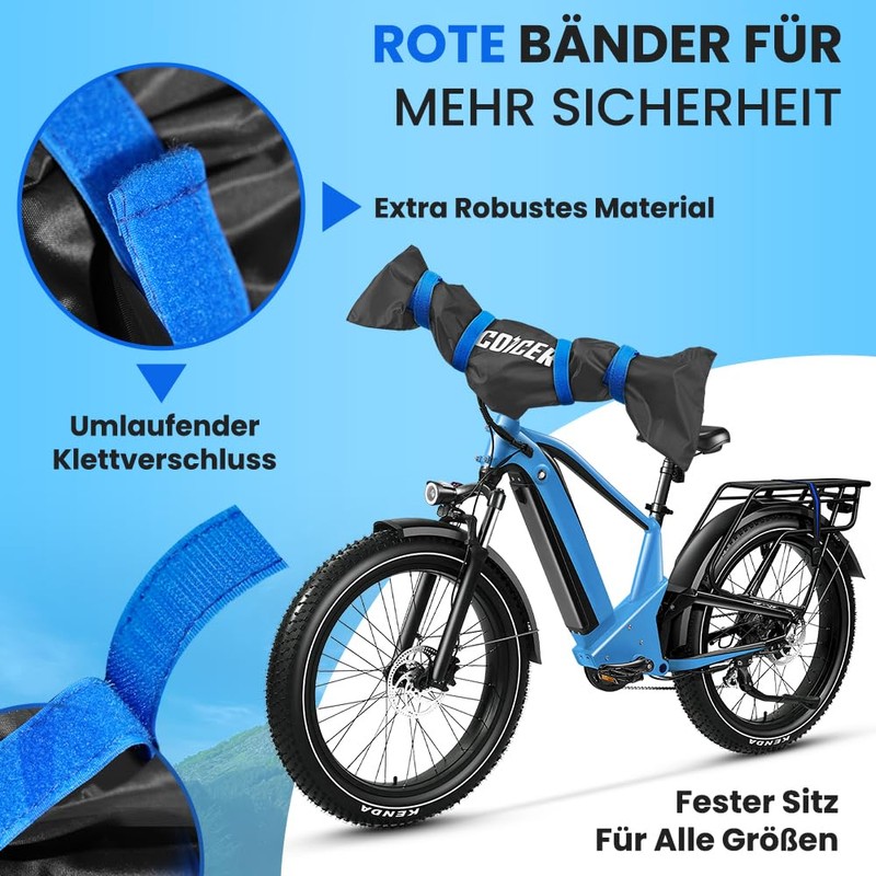 Coicer Pack of 2 Handlebar Protective Cover Ebike Transport Protection