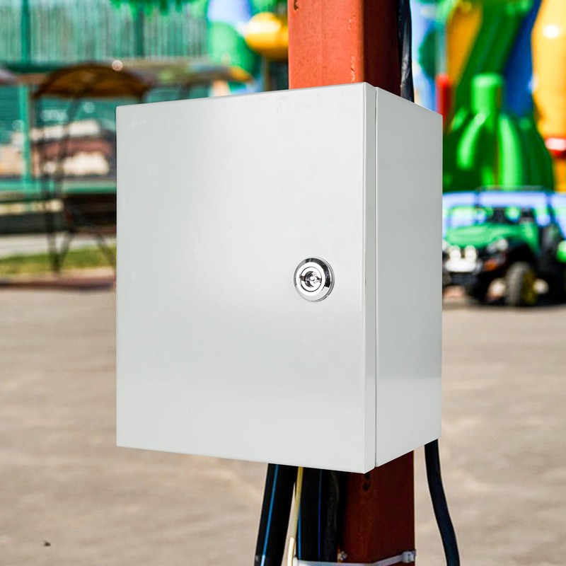 Outdoor Electrical Box Waterproof, NEMA 4 Steel Enclosure Box with