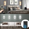 GOODATE Plug in Wall Sconces with Stepless Adjustable 3000K-6500K Colors