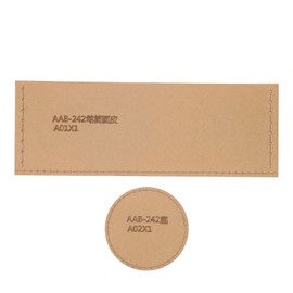 2Pcs Acrylic Template Transparent Easy Store Durable HandMade Leather Craft Tool for Make Pen Holder