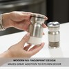 CHEFVANTAGE Salt and Pepper Shakers Set with Adjustable Pour Holes