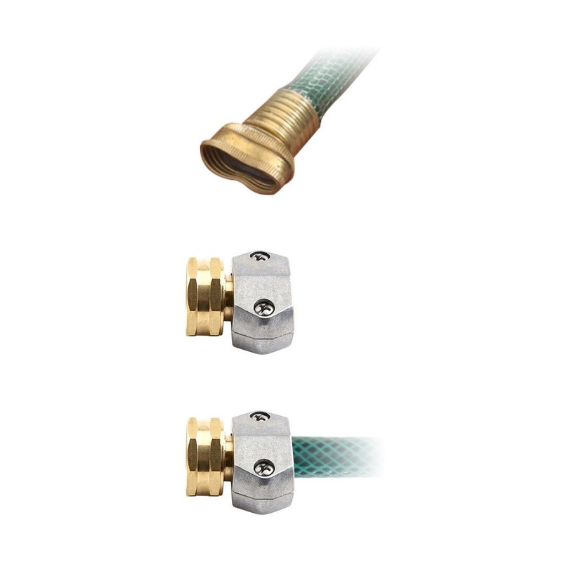Gilmour Brass Female Hose Mender Clincher Type, 5/8in