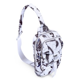Vera Bradley Women's Performance Twill Utility Sling Backpack, Twilight Garden, One Size