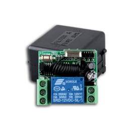 CENTURY AOKE DC 12V Wireless Relay Remote Control Latch Switch 315mhz Home Transmitter and Receiver (1 Relay)