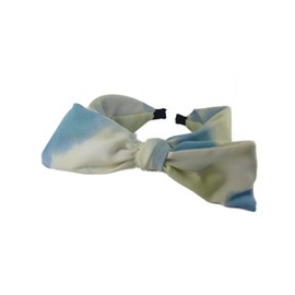 Wide Bow Alice Band Pastel Colours (Blue)