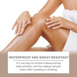Leg Makeup Waterproof No Transfer, Leg Makeup Cream, Full Coverage Body Makeup Waterproof Foundation, Leg and Body Makeup for Tattoo Cover Up, Even Natural Skin Tone of Legs (Natural, 30g/1oz)