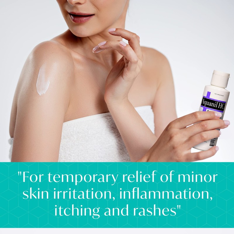 Aquanil HC Lotion, Calming Body Lotion, Anti-Itch Formula, Ideal for