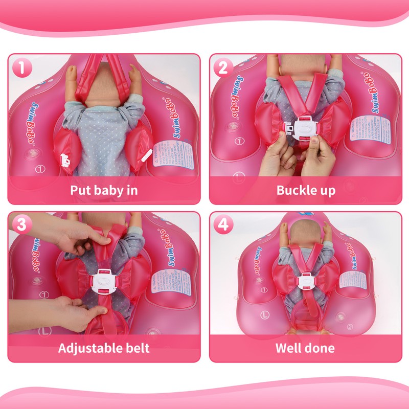 Inflatable Baby Swimming Float Baby Swim Float Ring Cute Baby
