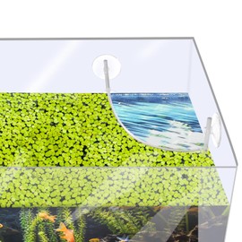 Aquarium Floating Plant Corral, Clear Plastic Floating Plant Fence for Aquarium Fish Tank Plant Fence Aquarium Fish Tank Accessories for Separating and Intercepting Floating Plants