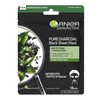 Garnier Pure Charcoal And Black Tea Sheet Mask, Purifying And
