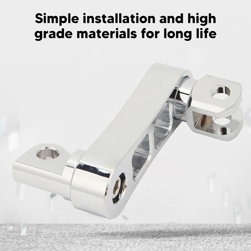 Motorcycle Foot Peg Highway Bracket 360° Adjustable Rugged Foot Peg