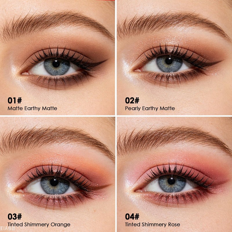3 Color Rose Eyeshadow Stick (Sparkling rose color)