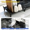 Urackify Dish Drying Rack, Expandable Dish Rack for Kitchen Countertop,