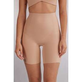 Intimissimi Woman's Raw-Cut Microfiber Shorts in Natural, Size S
