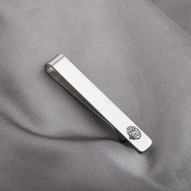 AKTAP Brain Doctor Gift Tie Clips for Men Neurologist Anatomical Brain Tie Bar Psychiatry Brain Doctor jewelry for Men (Brain Tie)