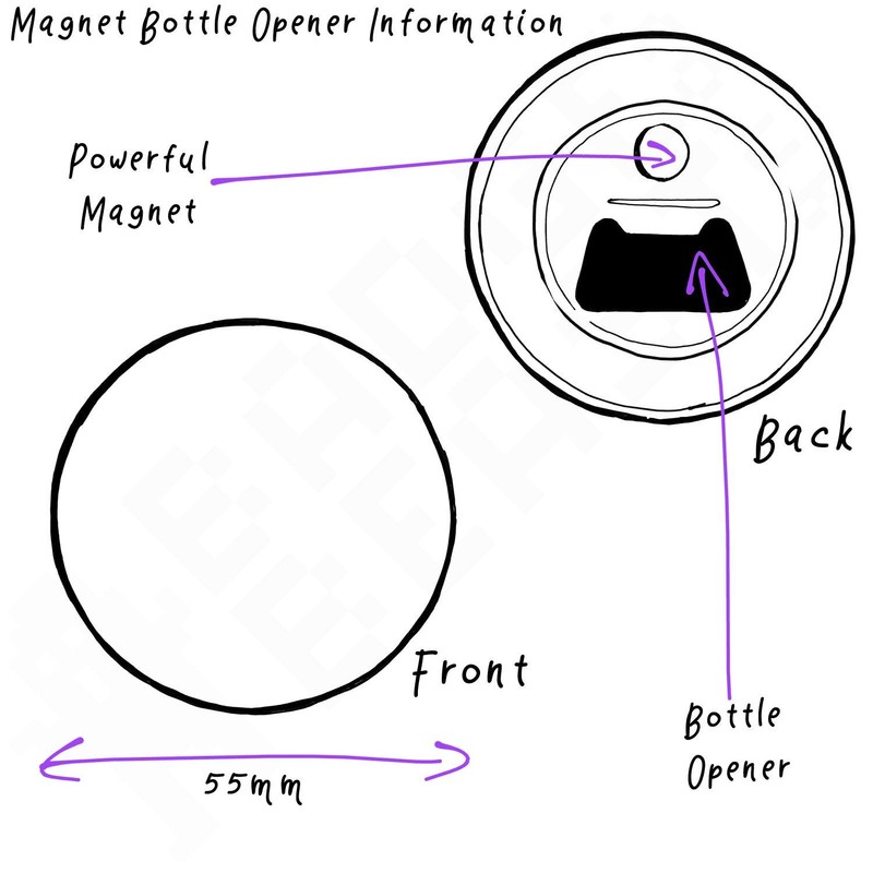 I Love Manchester - 55mm Fridge Magnet Bottle Opener