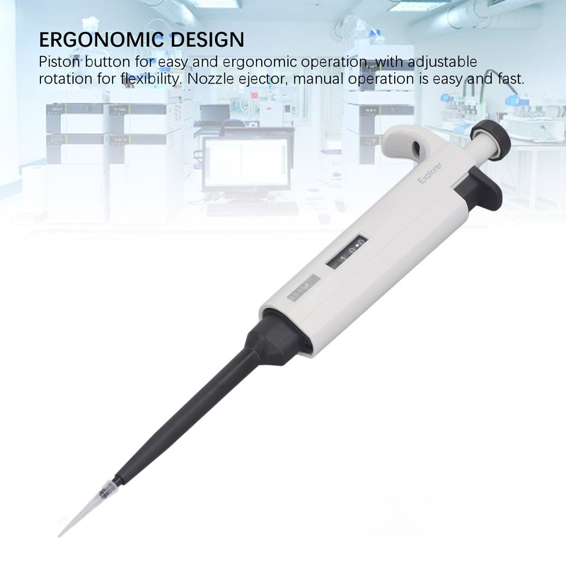 0.5 to 10ul Micropipette High Accuracy Manual Single Channel Adjustable